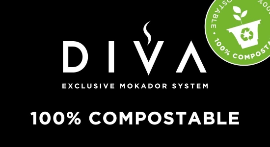 The 100% compostable Diva capsules